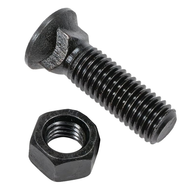 TBESEVENXT Black Heavy-duty Steel Plow Bolts 5/8"-11 x 2-1/4 - Image 2